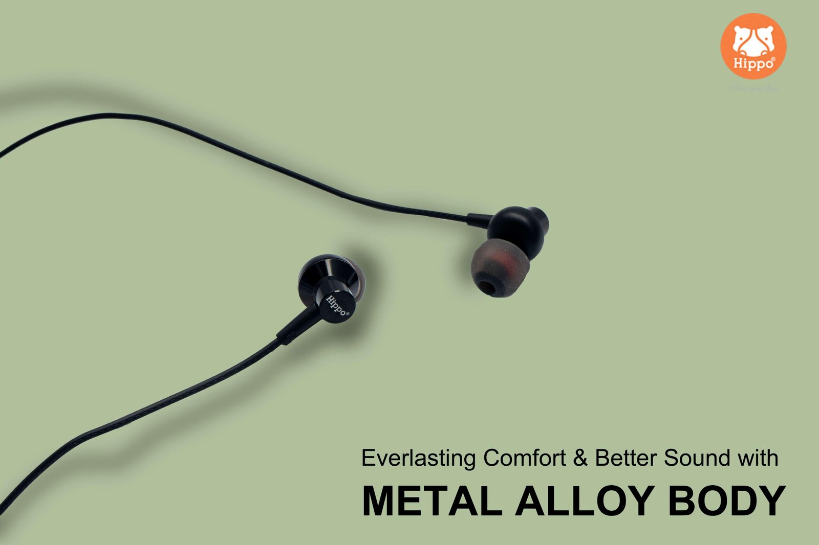 Hippo Type C Wired Branded with Metal and Magnetic Earphone HPO-810C
