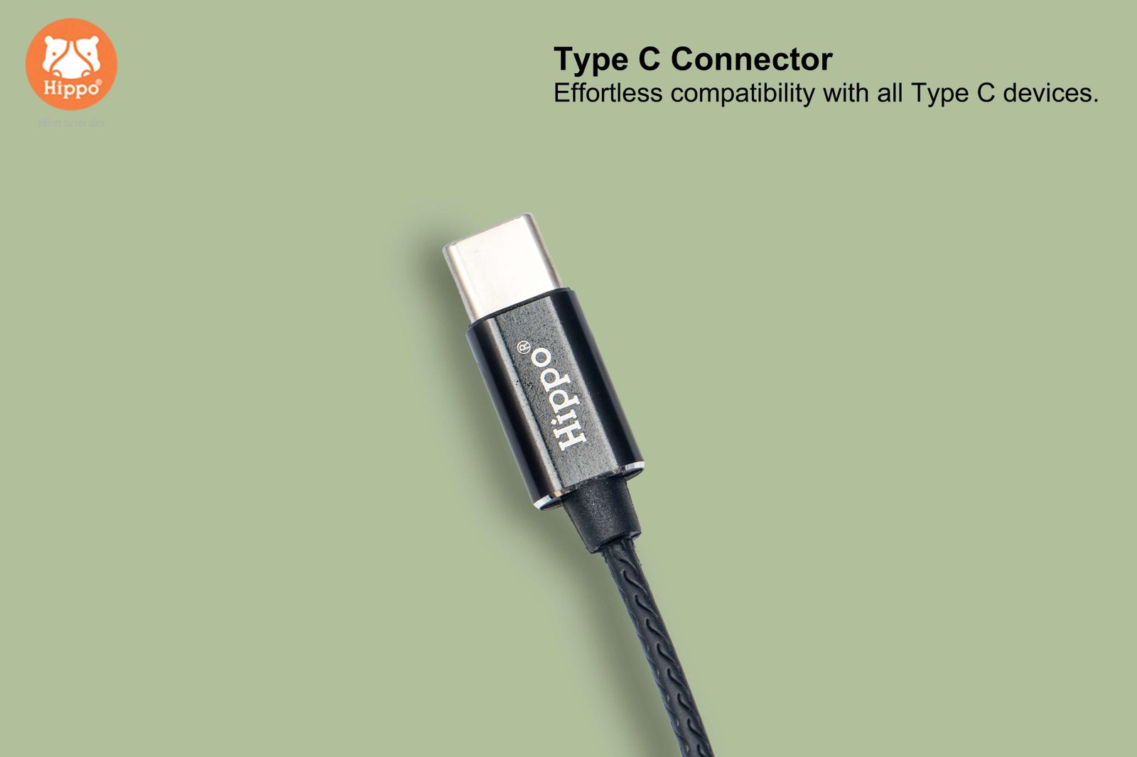 Hippo Type C Wired Branded with Metal and Magnetic Earphone HPO-810C