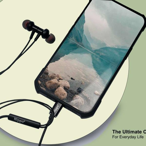 Hippo Type C Wired Branded with Metal and Magnetic Earphone HPO-810C