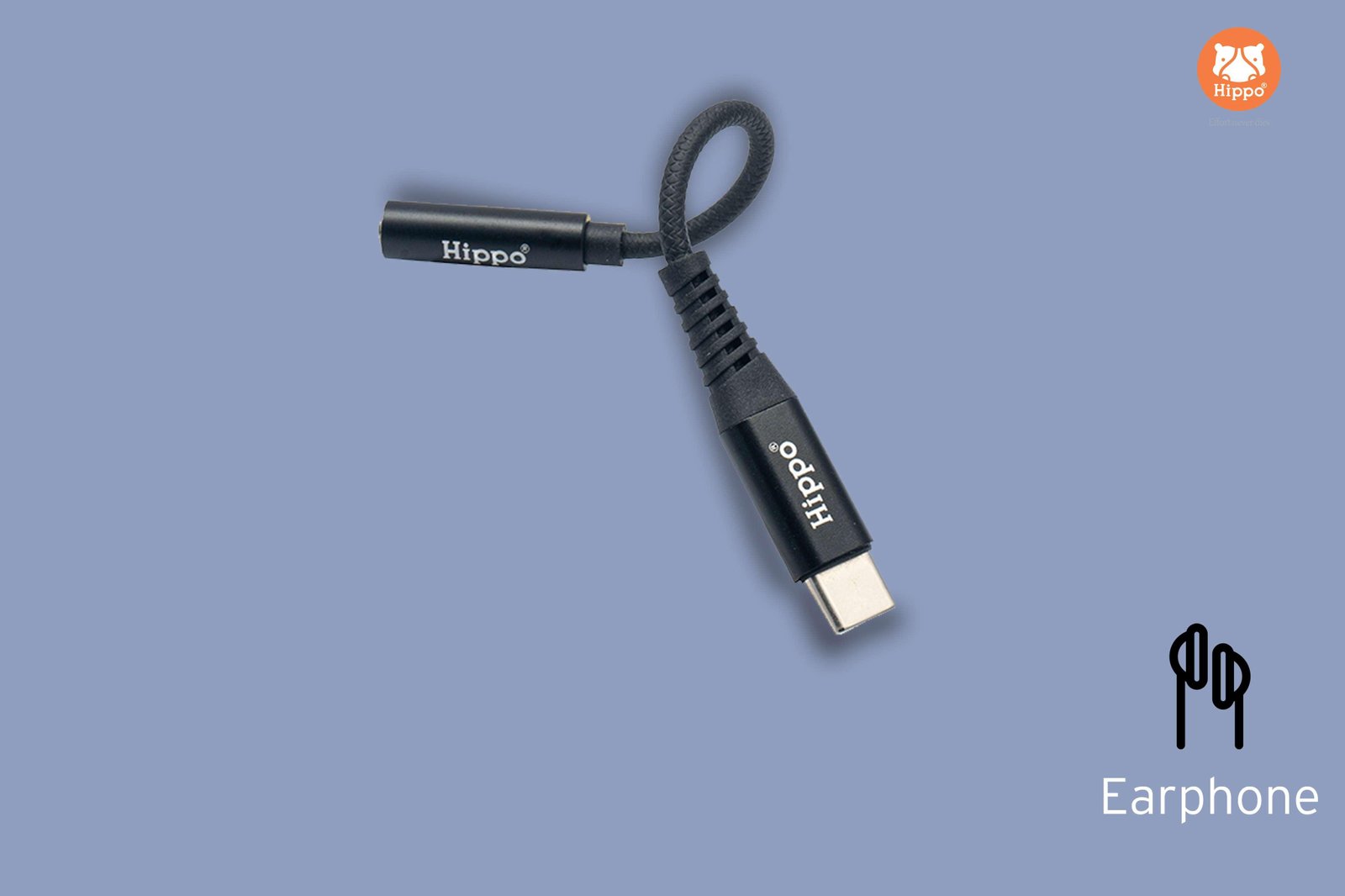 Hippo Type C To Aux 3.5mm Audio Metal Jack HPO-C21